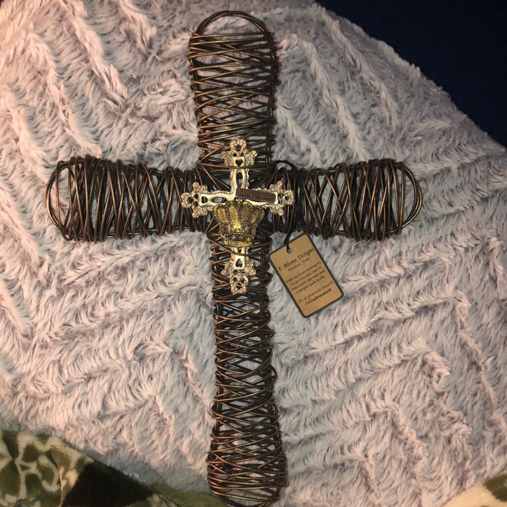E. Blome Design 12" Open Wire Cross Christ-Wisdom.